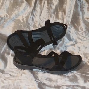 Crocs Sandals Black Size 8 Women's